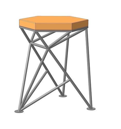 stool loft 3D model