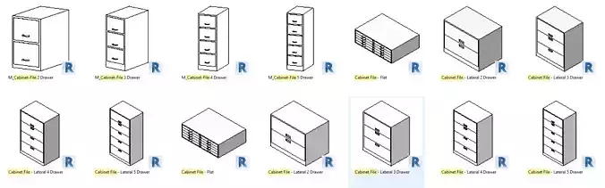 file cabinet revit Library