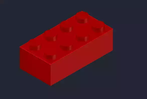 Lego brick 4x2