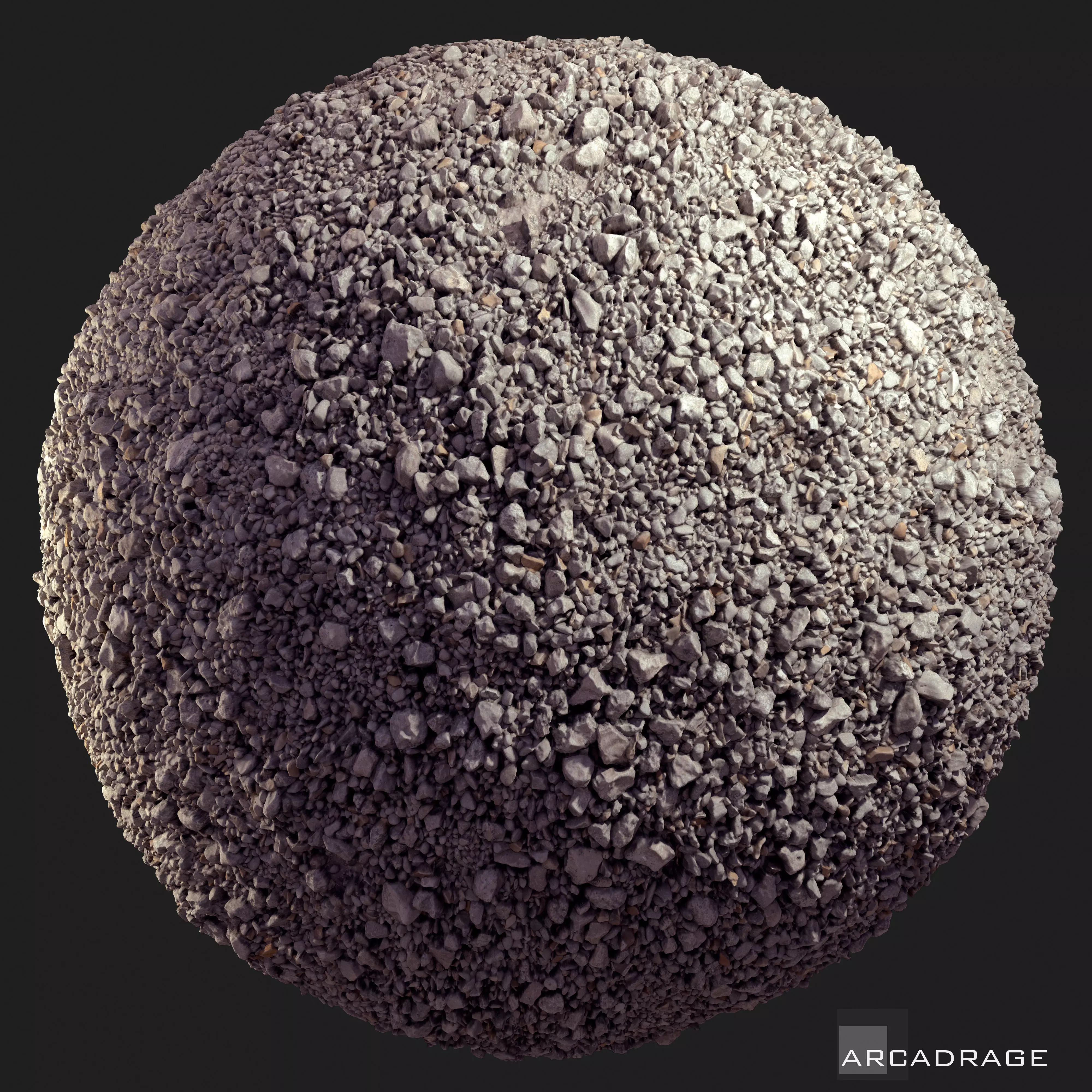 Gravels - 3D Texture - 300 x 300 cm Seamless scan - 18k Texture_0