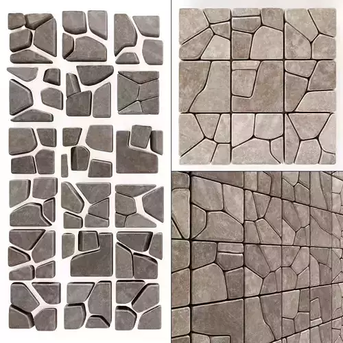 Stone splinter decoration n2