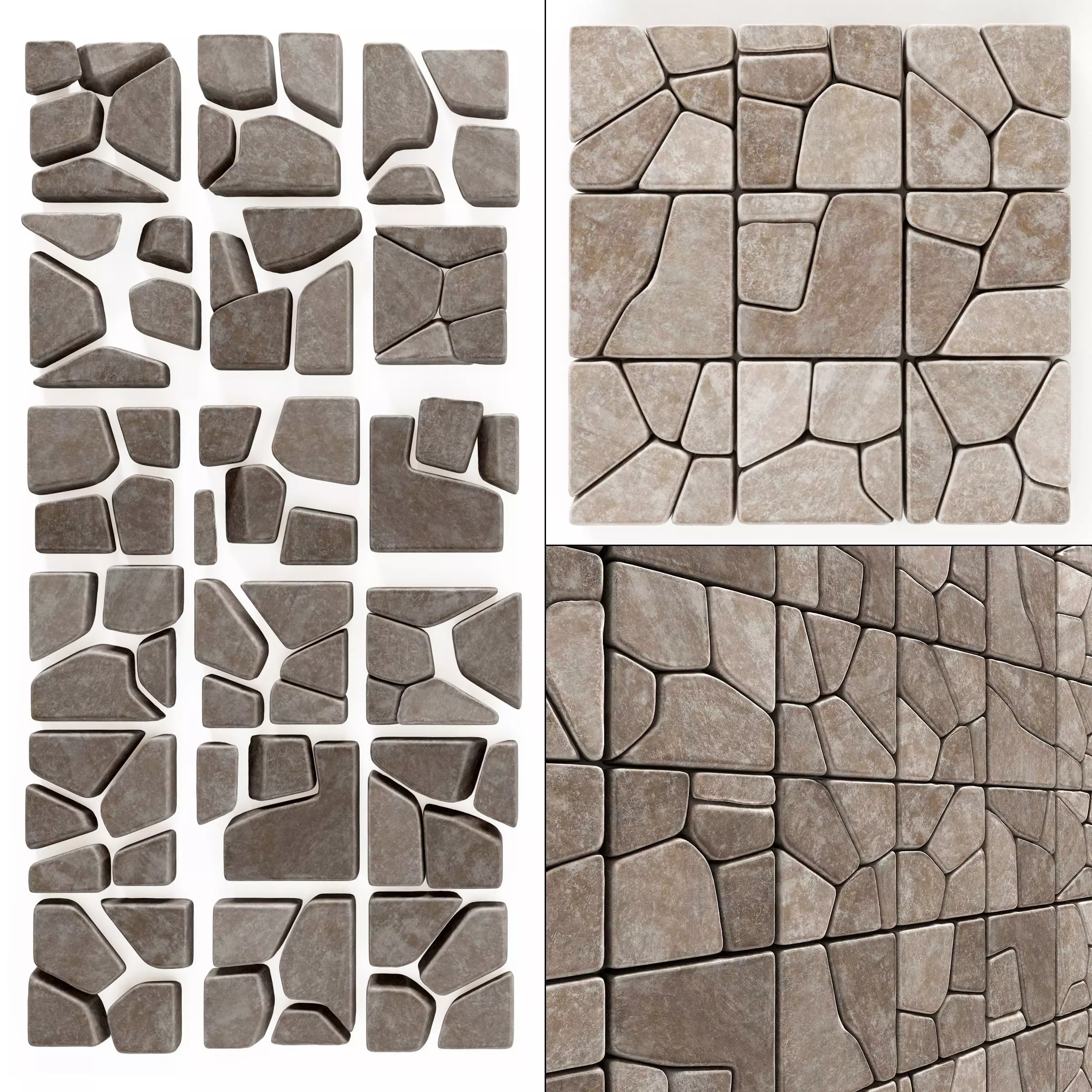 Stone splinter decoration n2 3D model_0