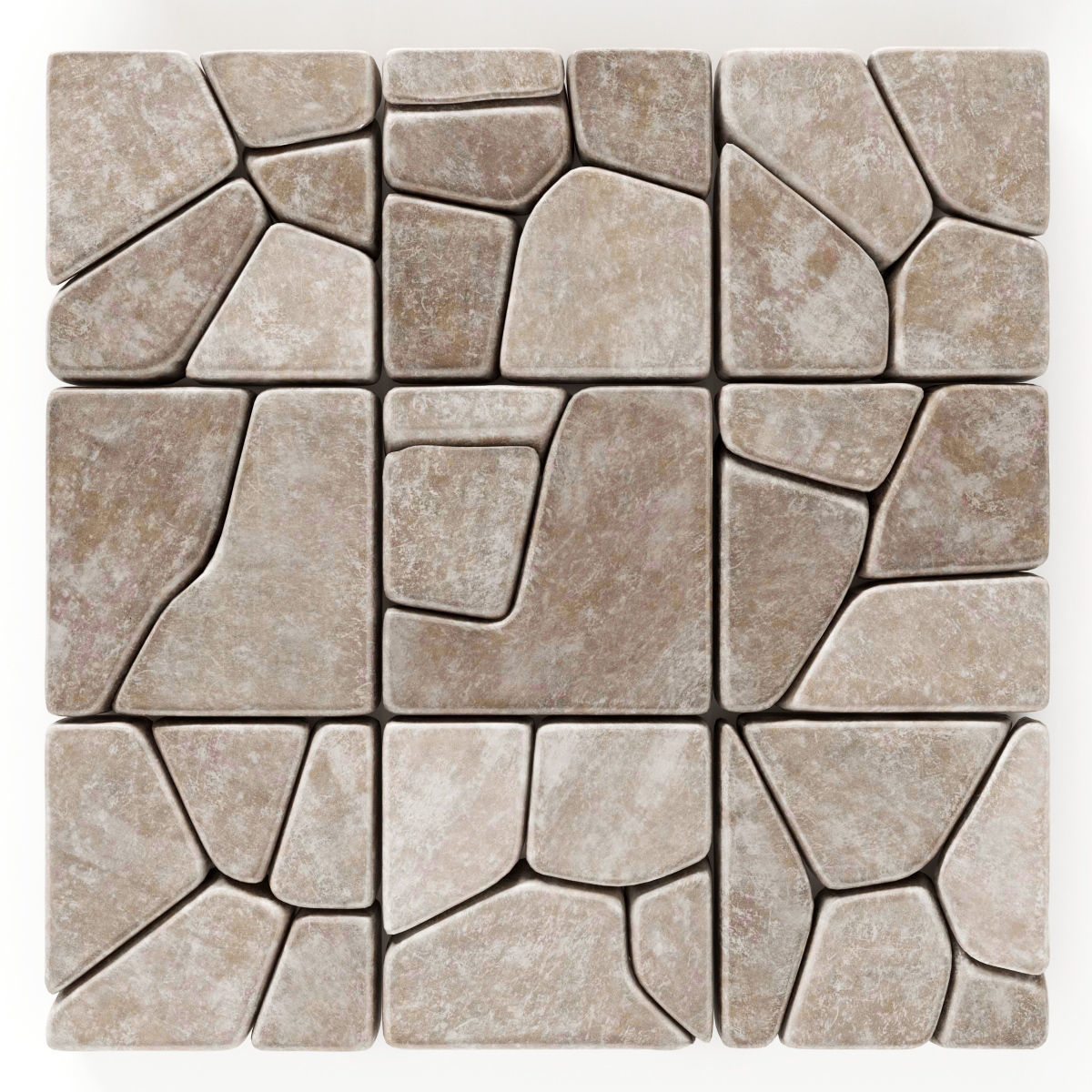 Stone splinter decoration n2 3D model_2