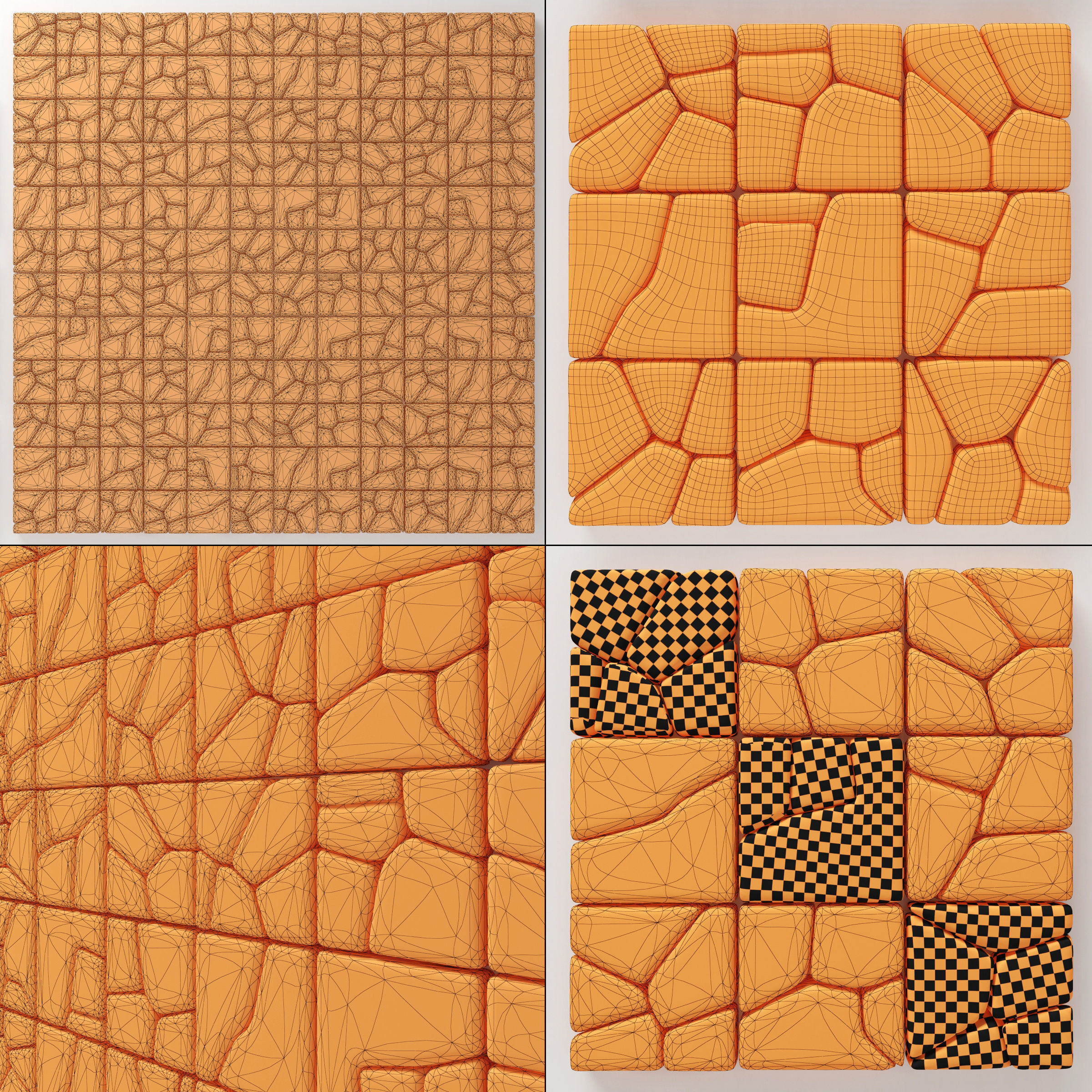 Stone splinter decoration n2 3D model_15