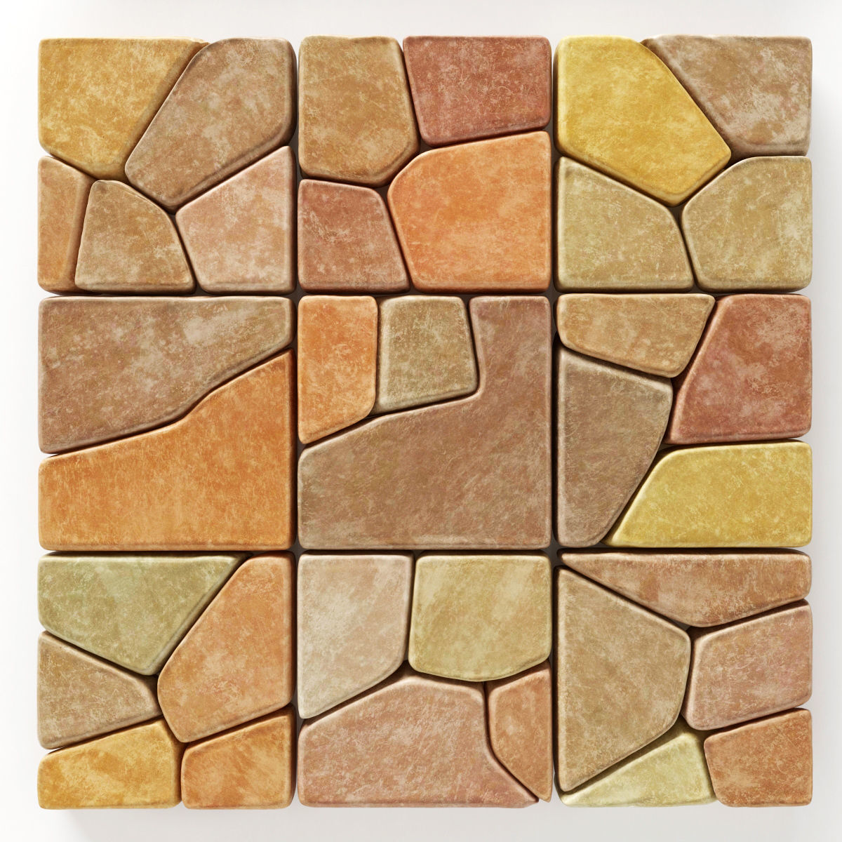 Stone splinter decoration n2 3D model_3