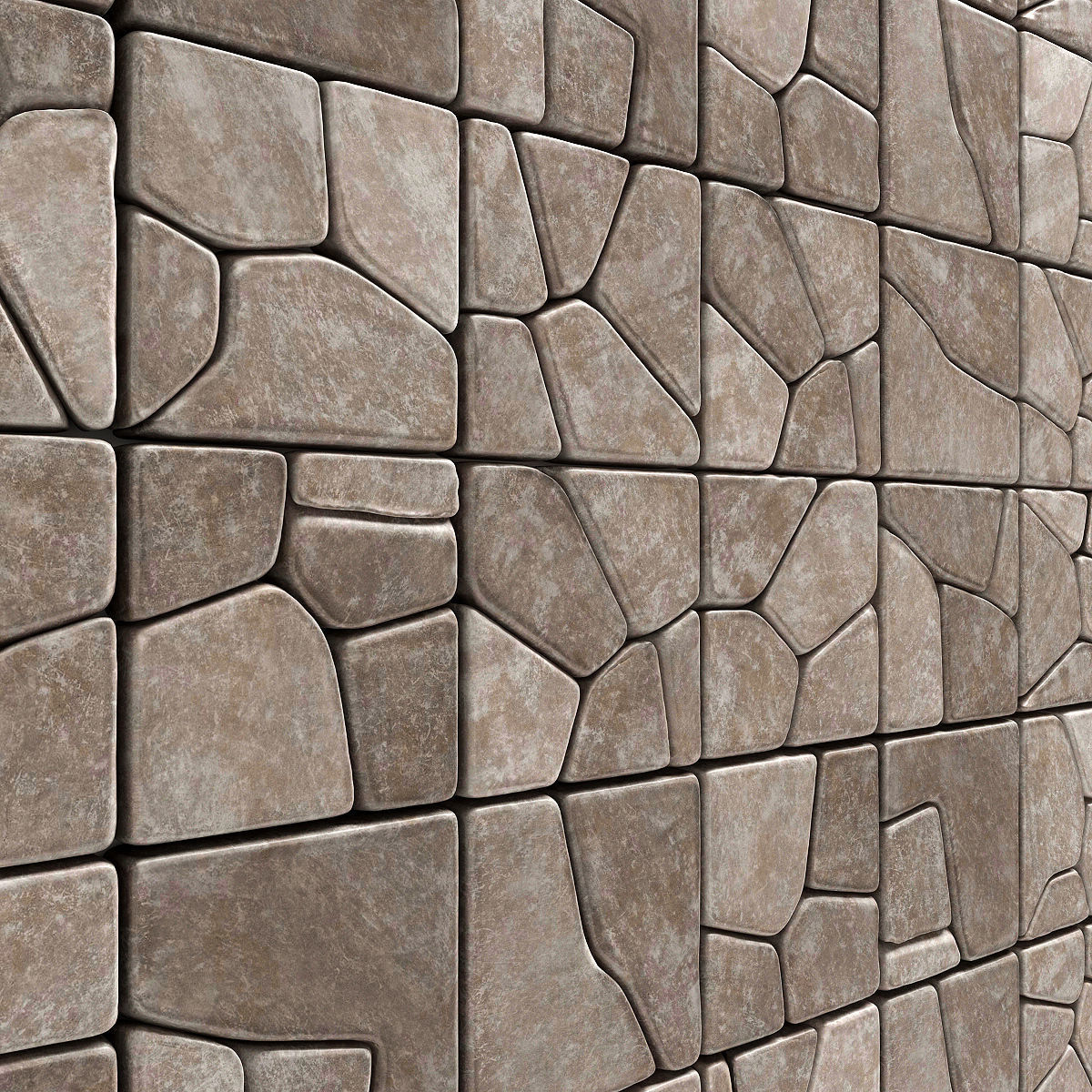 Stone splinter decoration n2 3D model_4