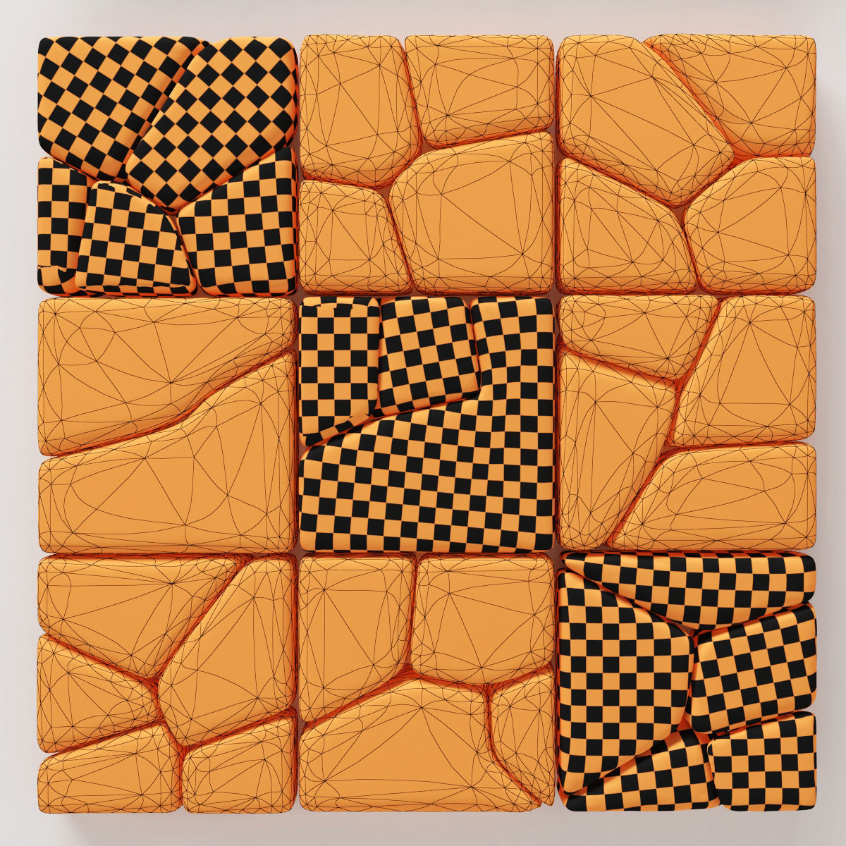 Stone splinter decoration n2 3D model_10