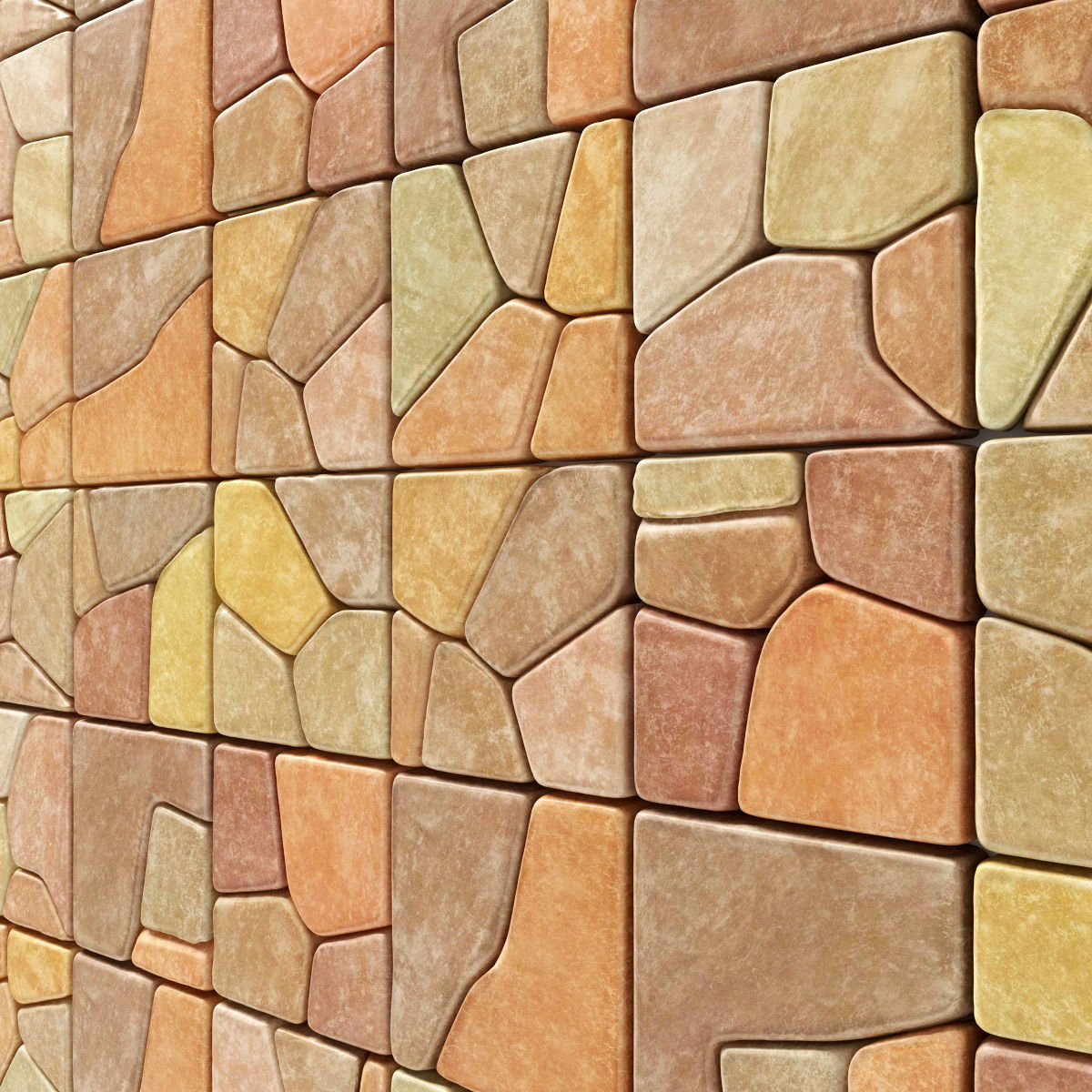 Stone splinter decoration n2 3D model_7