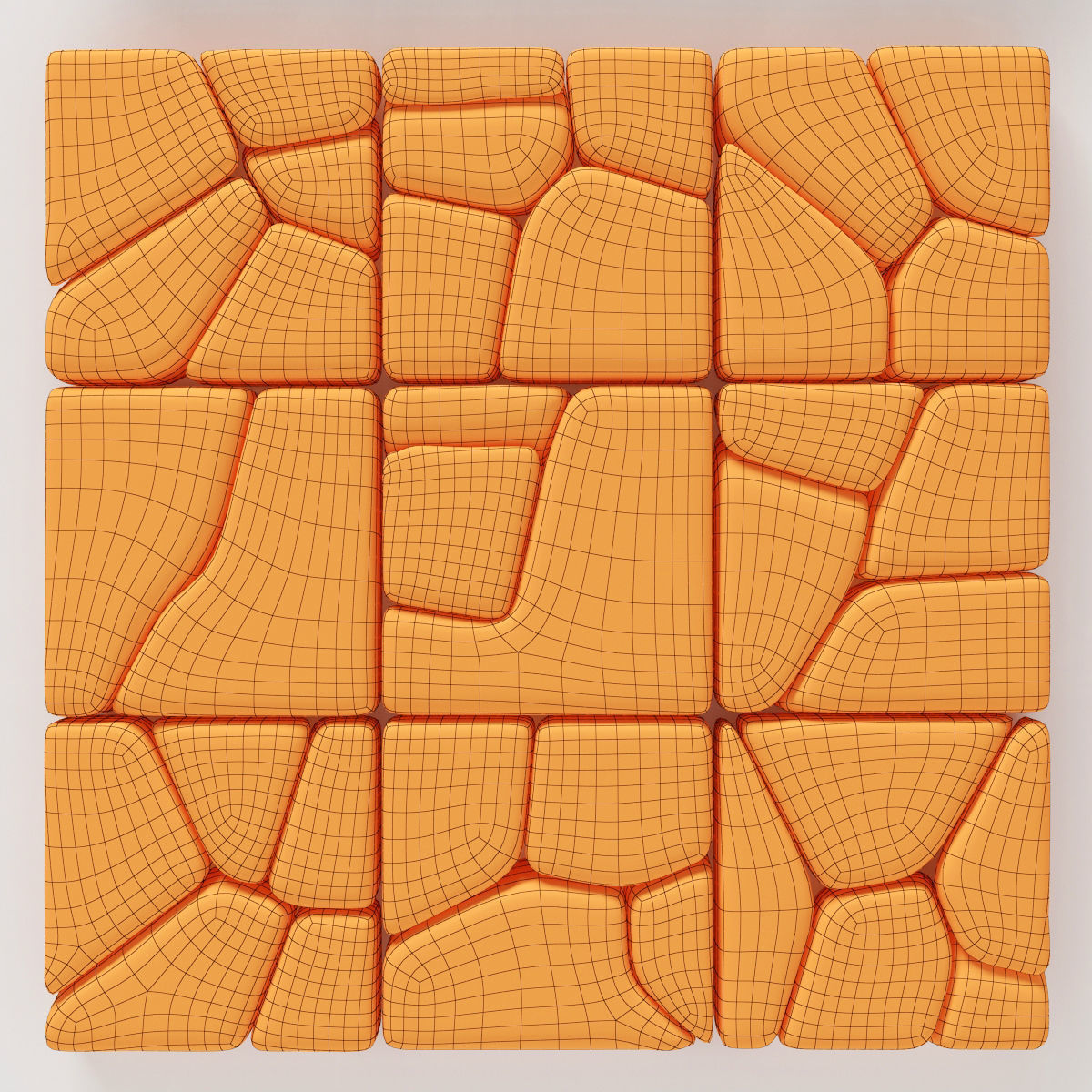 Stone splinter decoration n2 3D model_11