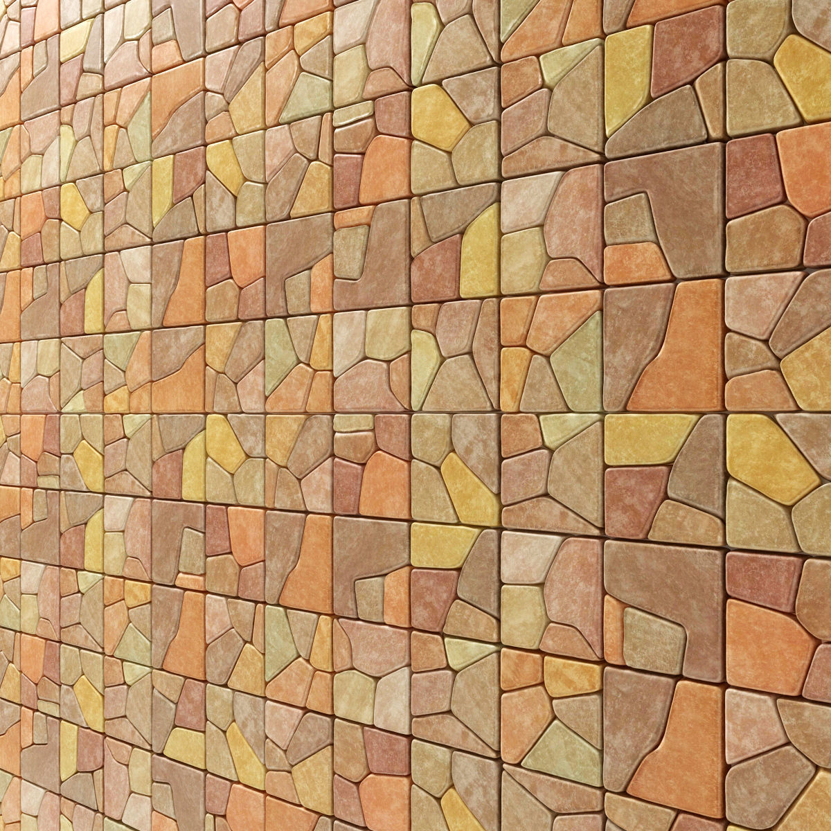 Stone splinter decoration n2 3D model_8