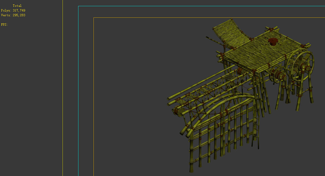 - Campanula Island scene - wooden door organs 01 3D model_1