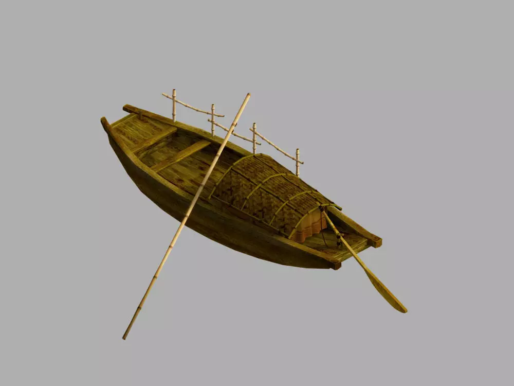 Game Model - Campanula island scenes - boat 01 3D model_0