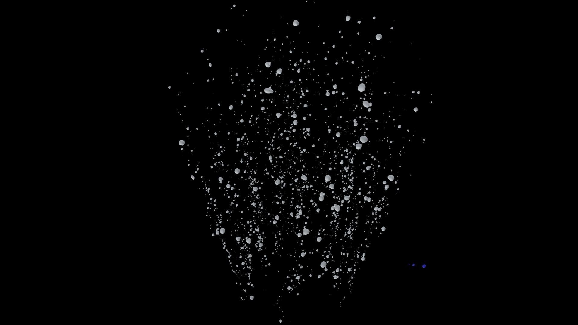 Bubbles A snow falling 3D model_15