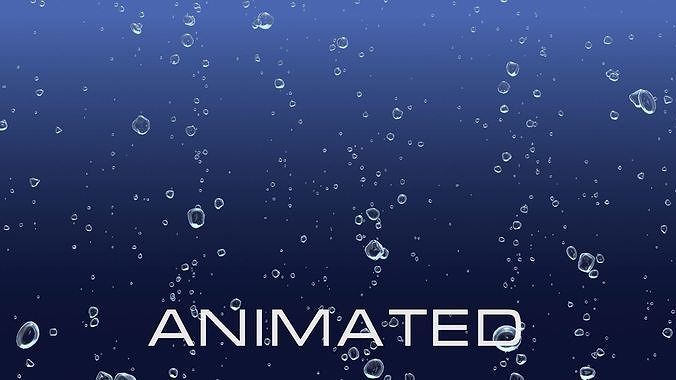 Bubbles A snow falling 3D model