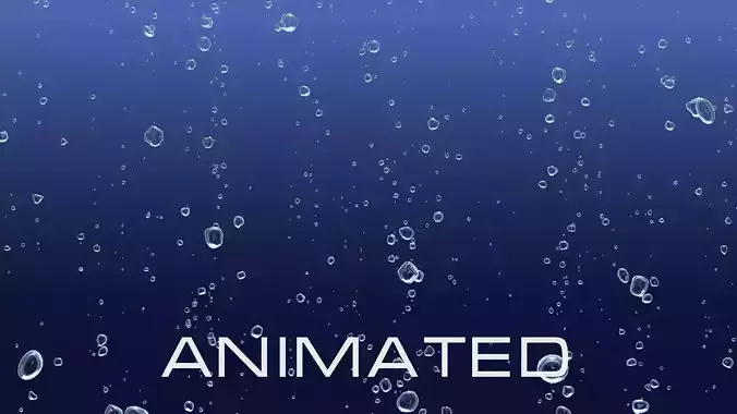 Bubbles A snow falling 3D model