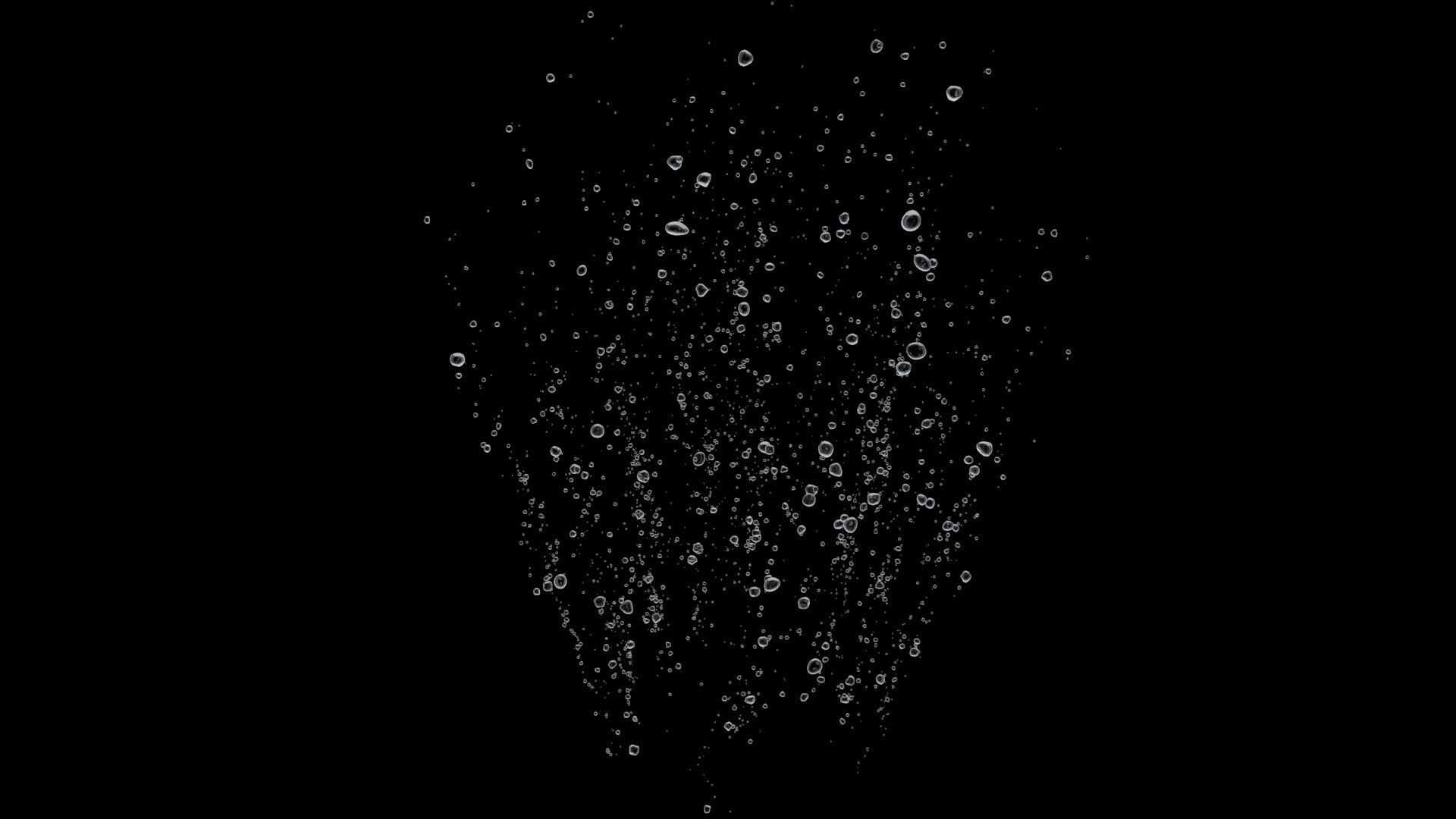 Bubbles A snow falling 3D model_5