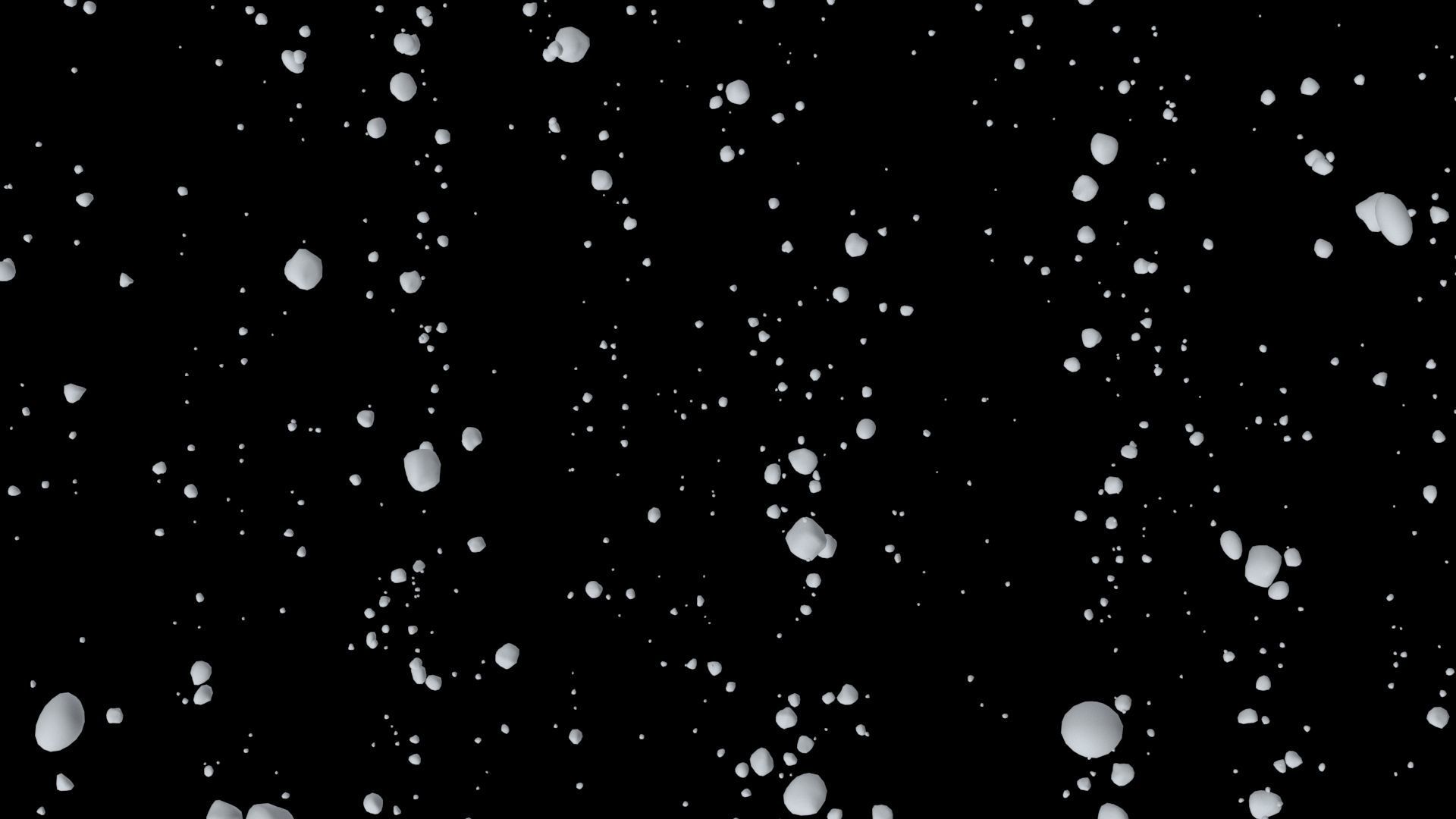 Bubbles A snow falling 3D model_12