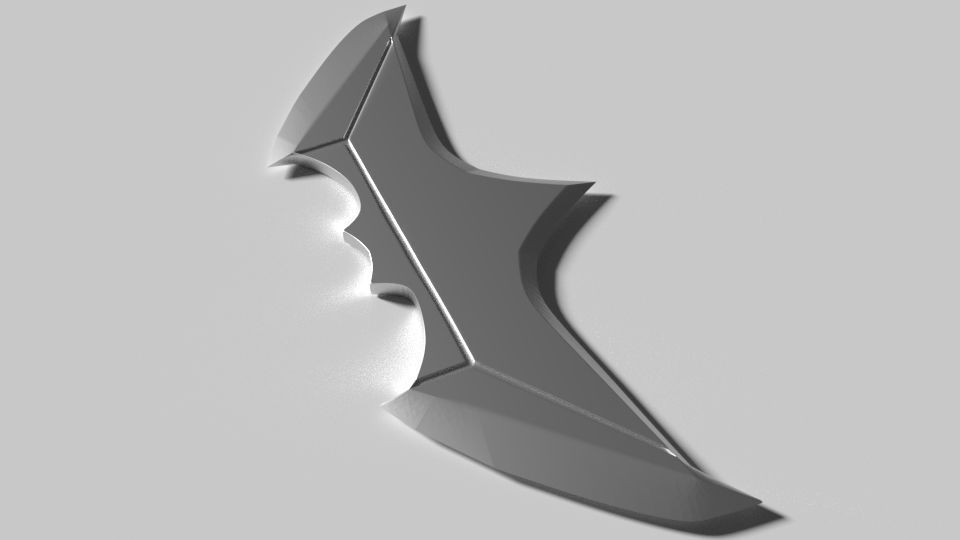 Batarang Batman 3D model_2