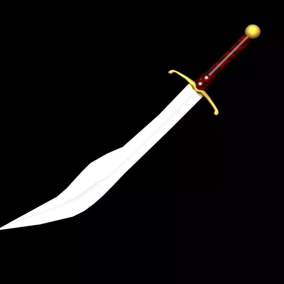 Scimitar Ottoman Sword 3D print model_0