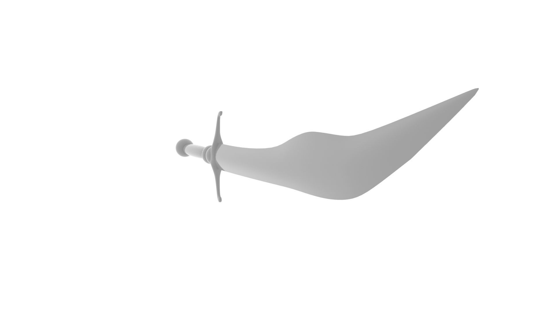 Scimitar Ottoman Sword 3D print model_4