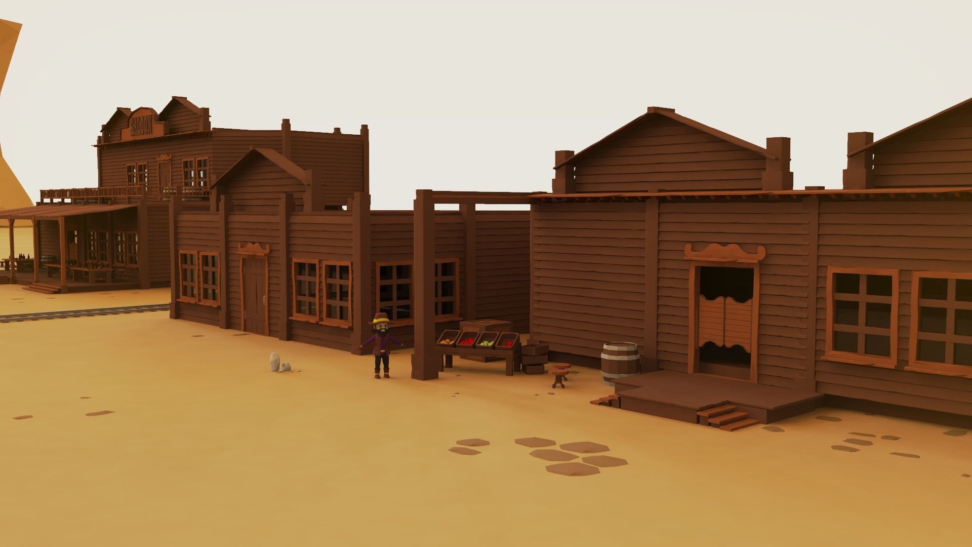 Western Pack - 102 Assets Low-poly 3D model_6