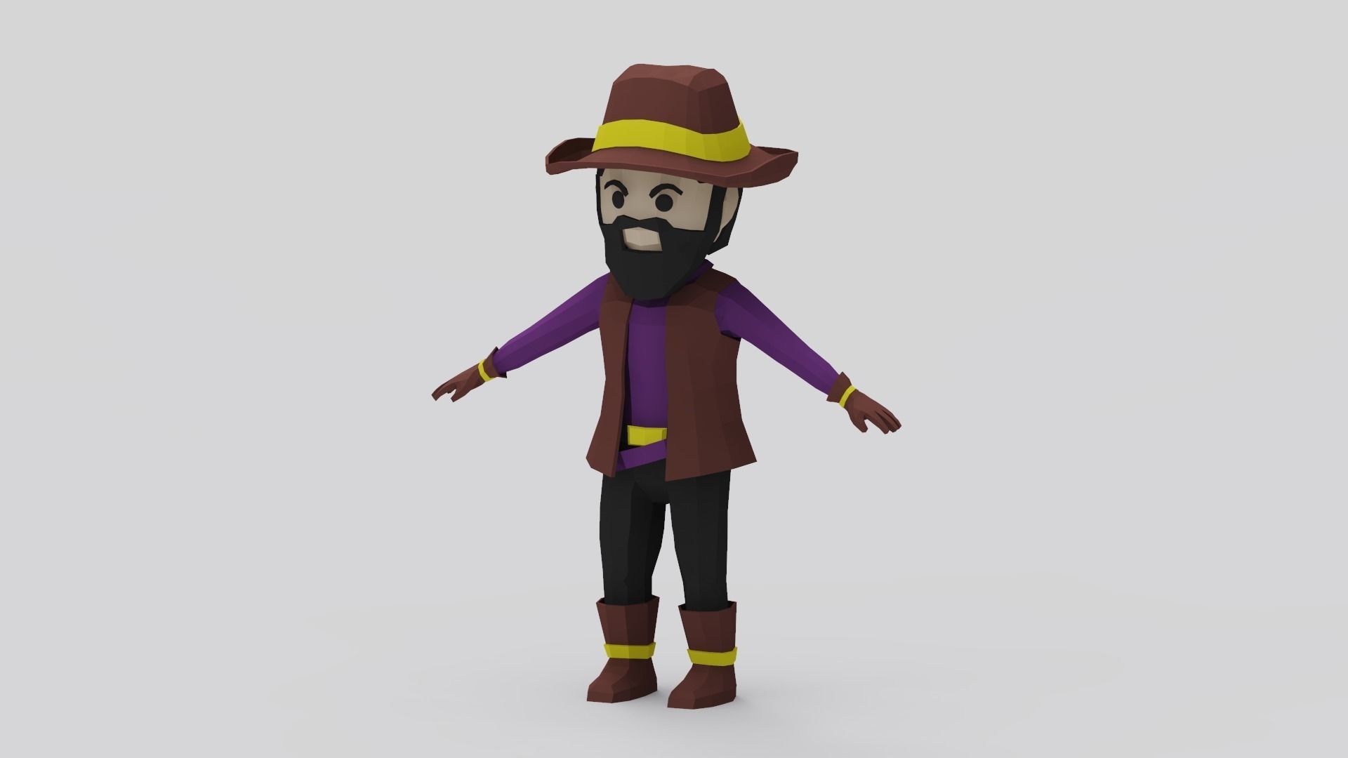 Western Pack - 102 Assets Low-poly 3D model_59