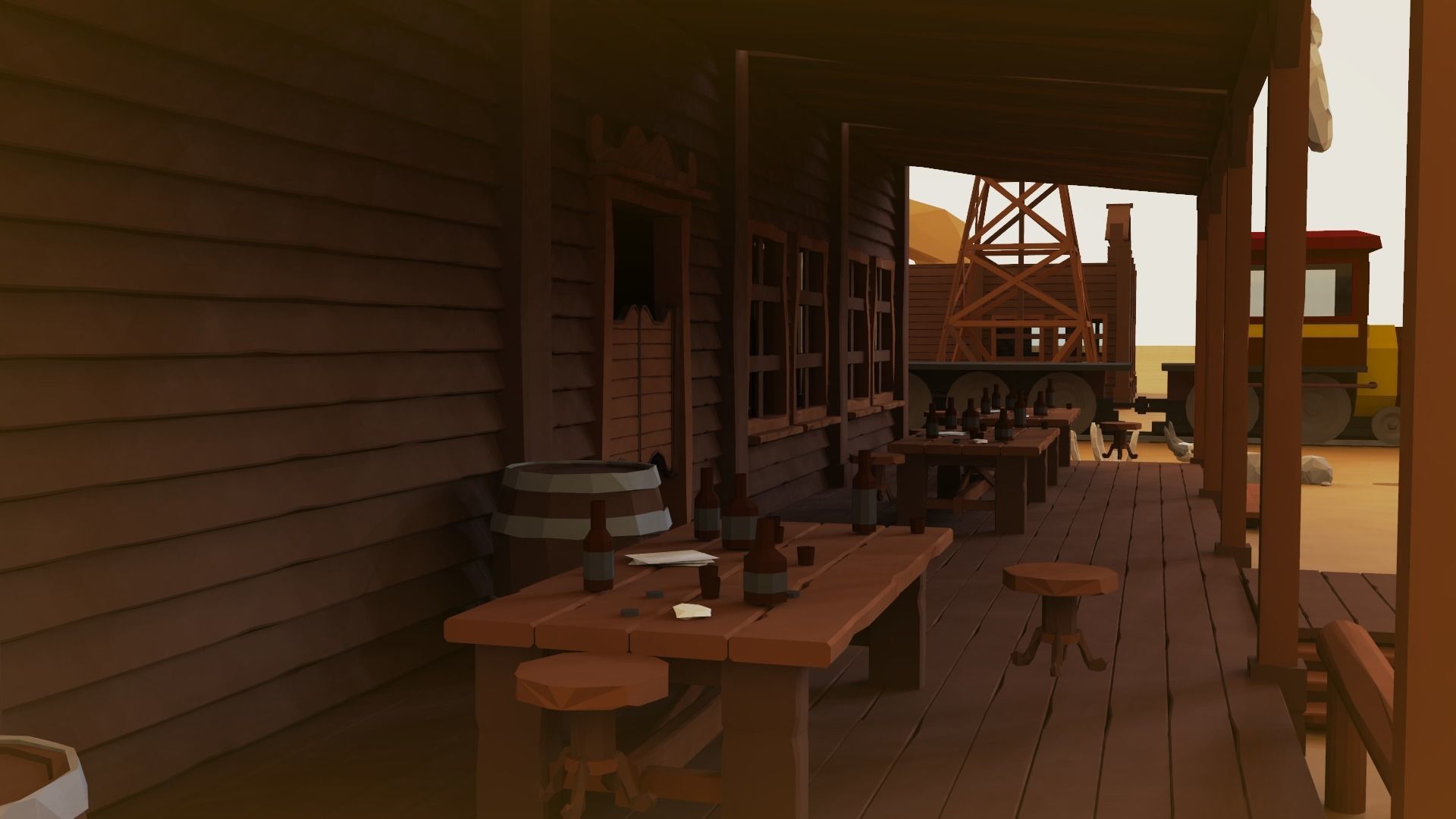 Western Pack - 102 Assets Low-poly 3D model_7