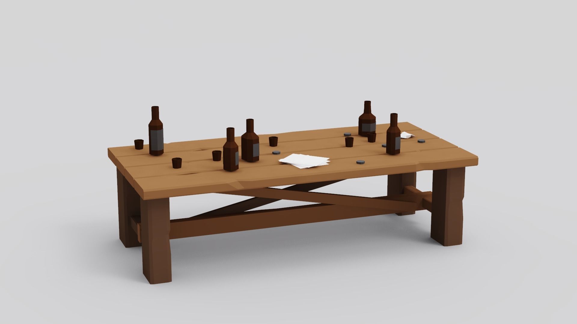 Western Pack - 102 Assets Low-poly 3D model_113