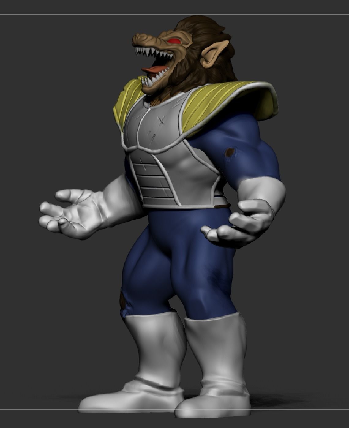 Oozaru Form Vegeta 3D print model_4