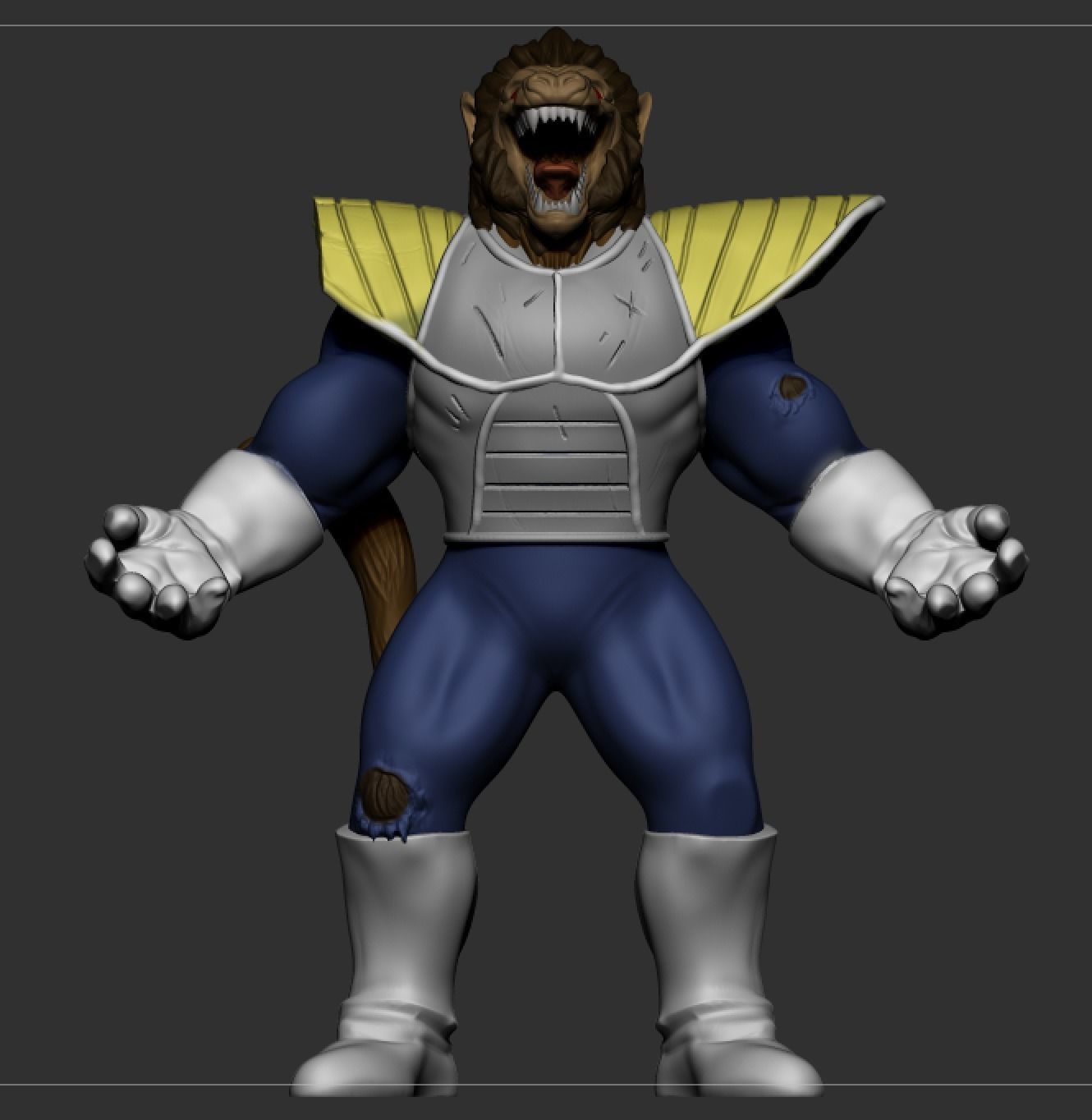 Oozaru Form Vegeta 3D print model_3