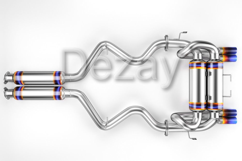 Tuning exhaust system car 3D model_5