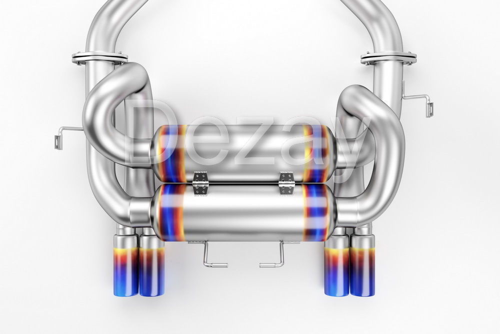 Tuning exhaust system car 3D model_3