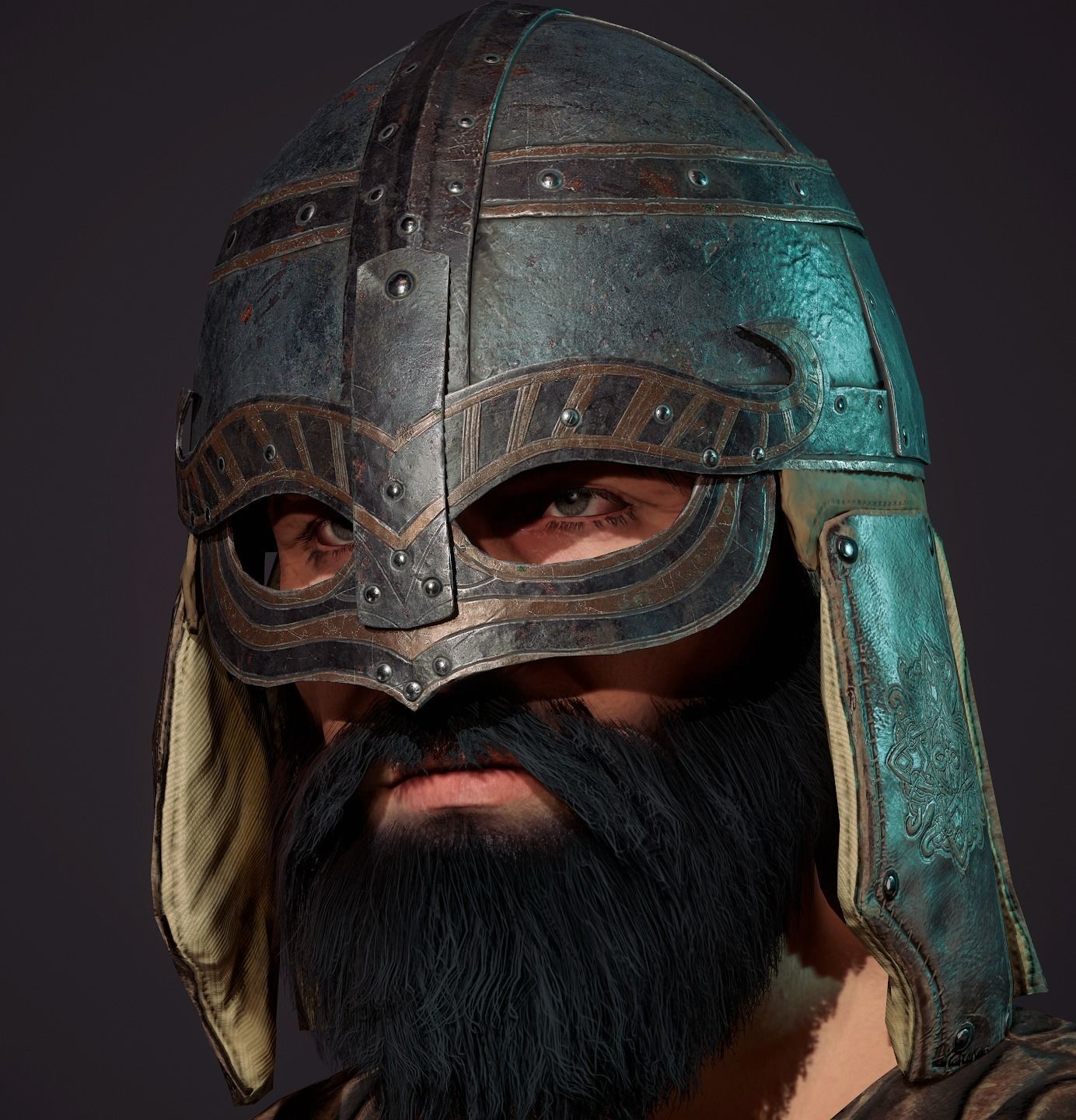 Viking Berserk Low-poly 3D model_5