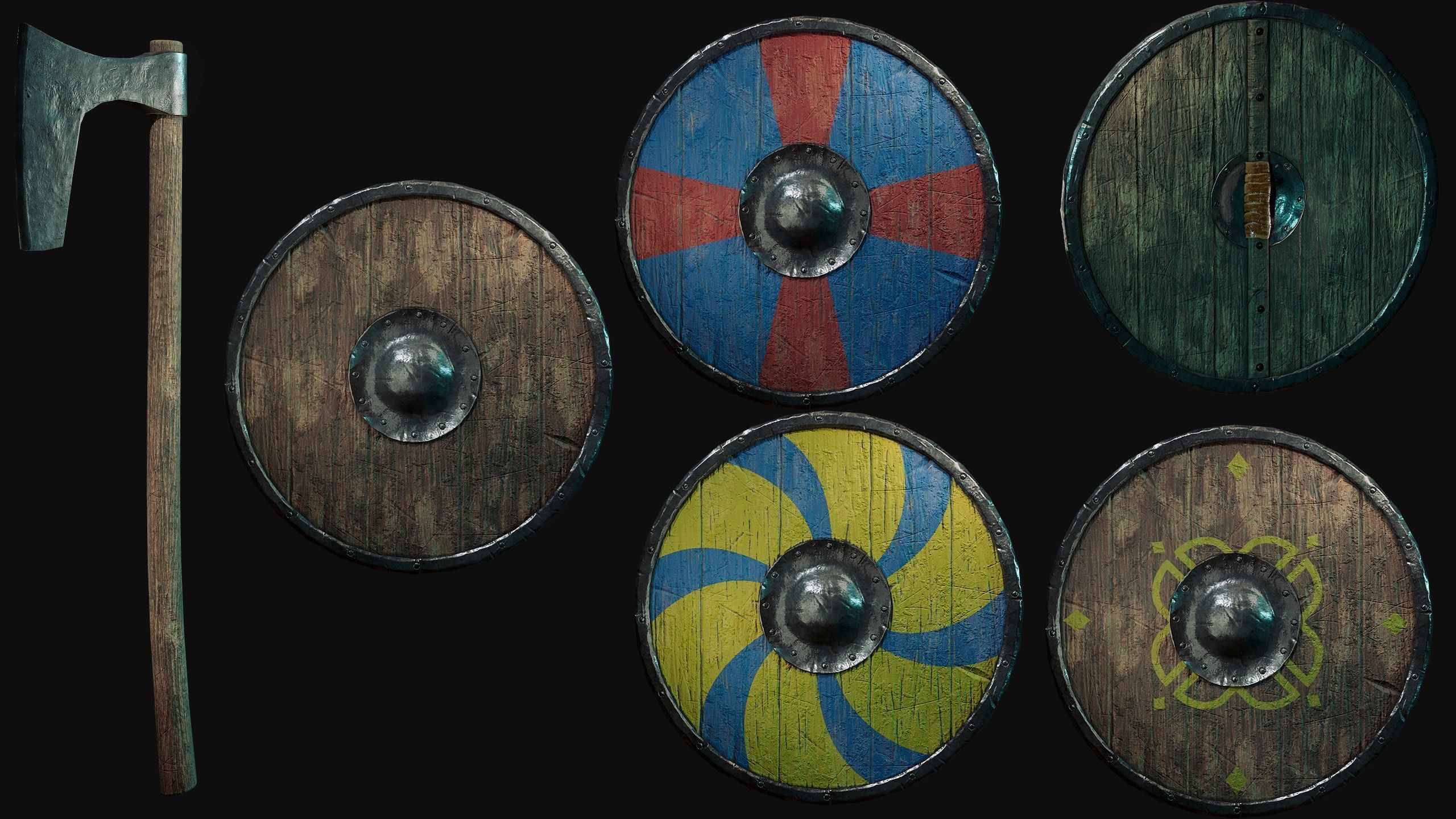 Viking Berserk Low-poly 3D model_6