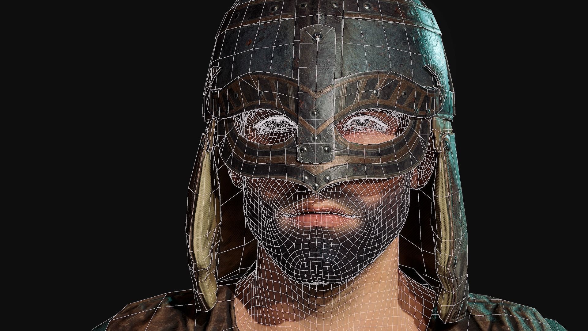 Viking Berserk Low-poly 3D model_10