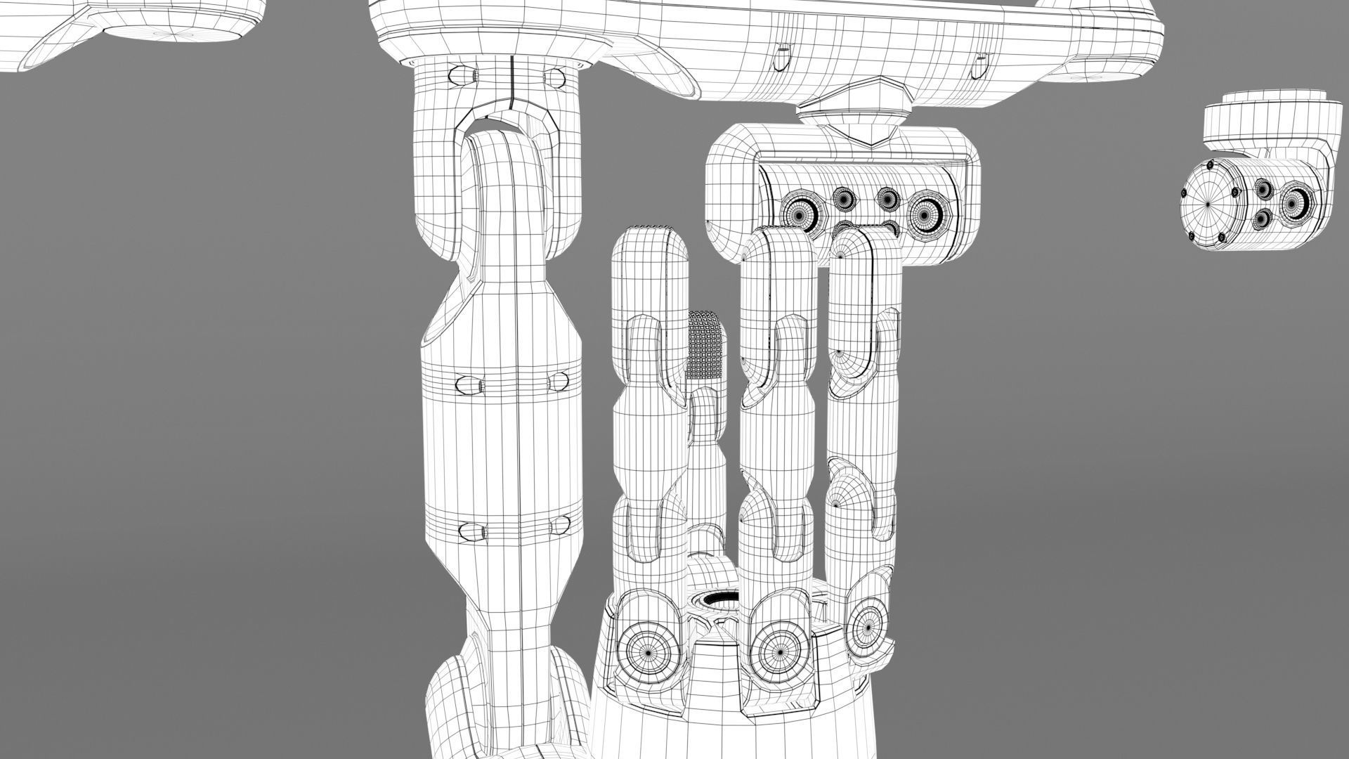 Kitchen robot Bot Chef   3D model_12