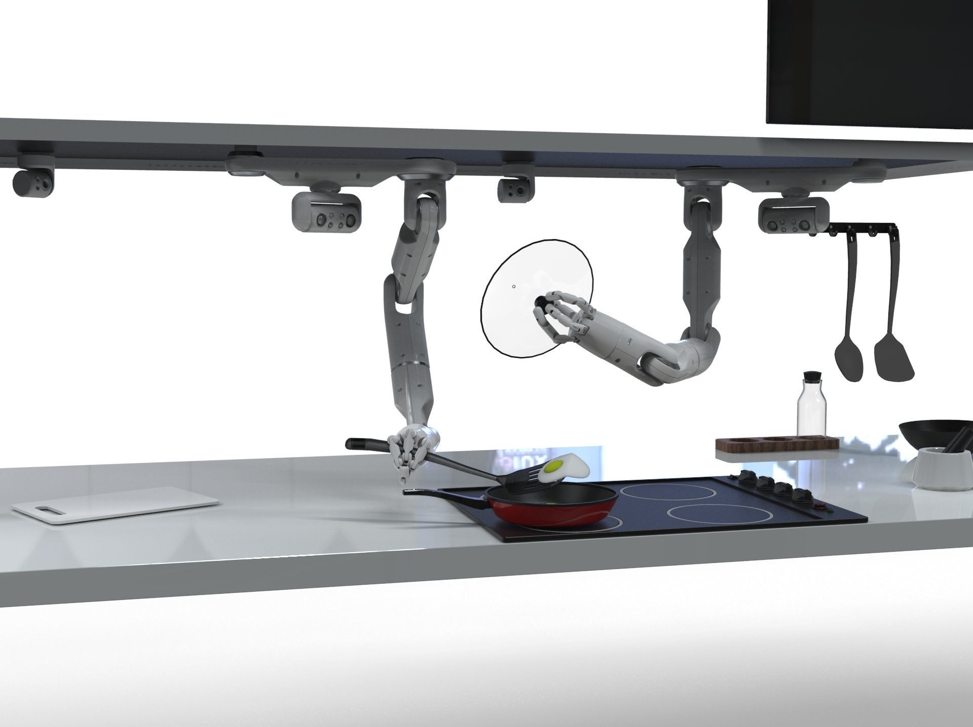 Kitchen robot Bot Chef   3D model_3