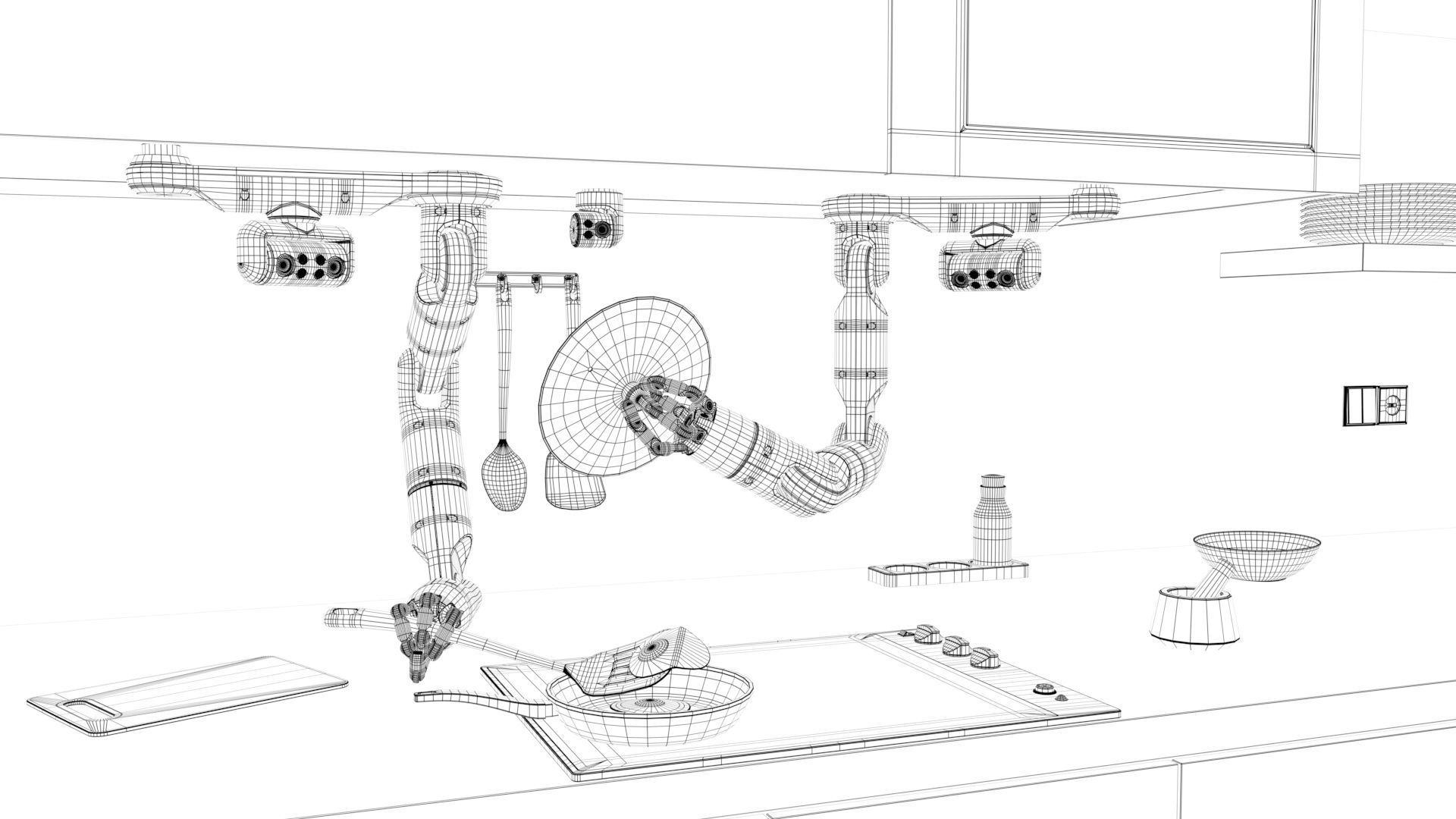 Kitchen robot Bot Chef   3D model_15