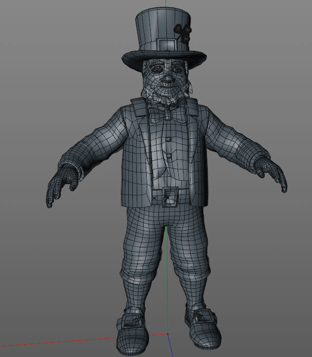 Leprechaun Saint Patrick 3D model_9