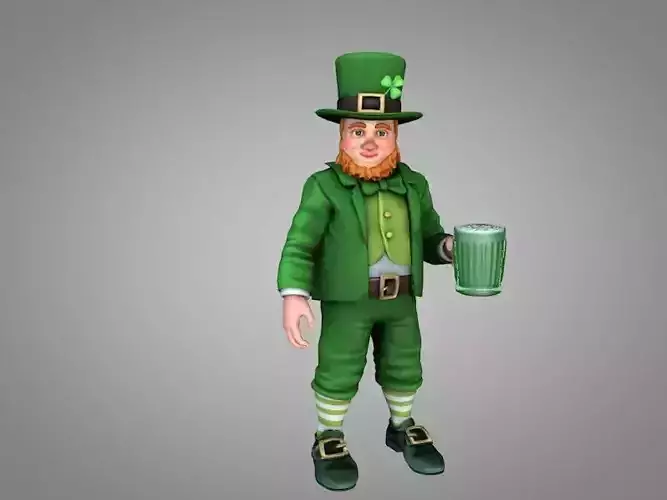 Leprechaun Saint Patrick 3D model