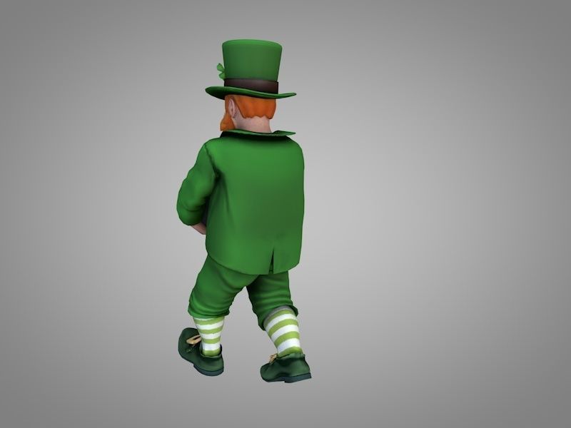Leprechaun Saint Patrick 3D model_4