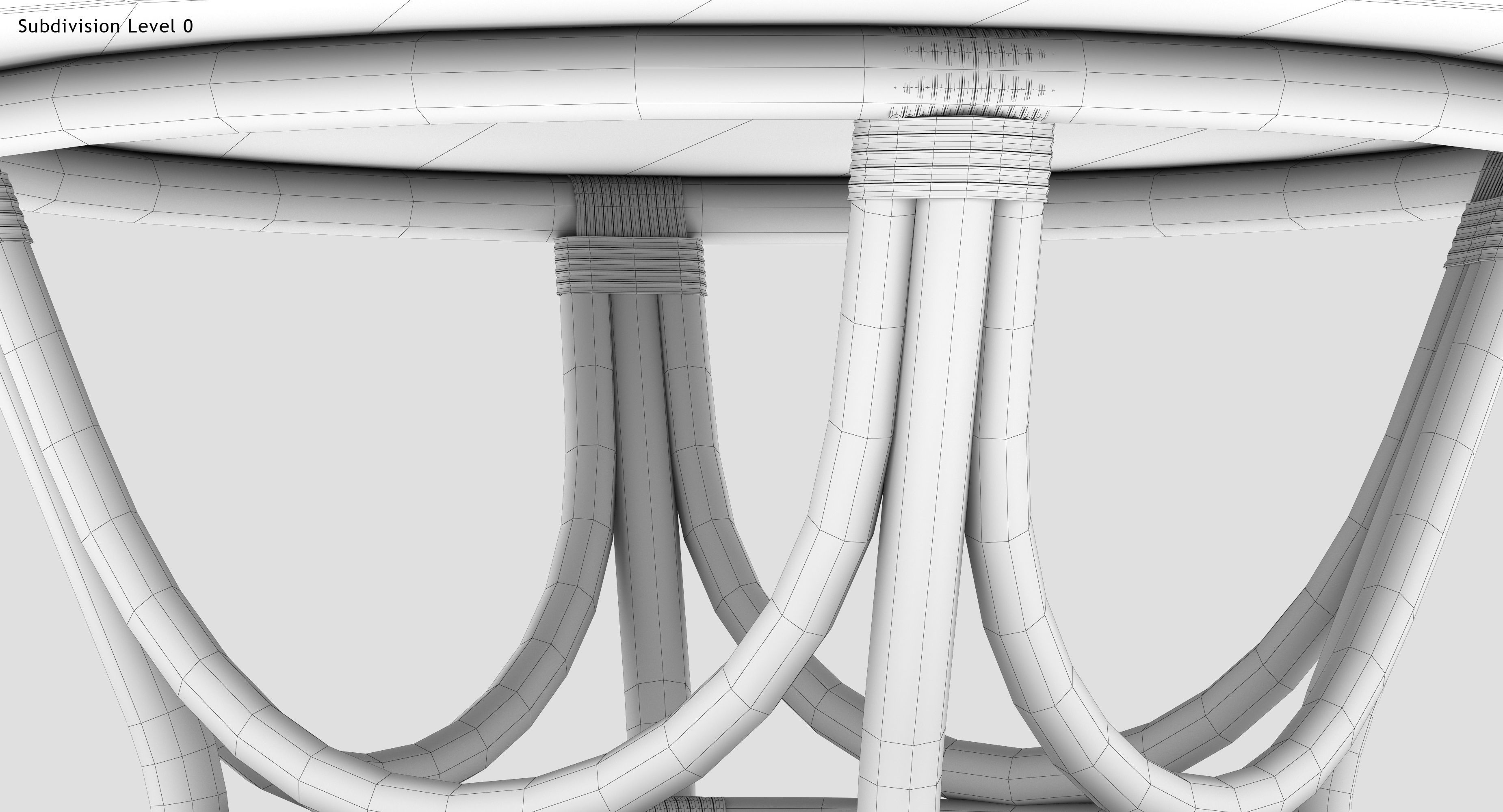 Caribbean Dining Table 3D model_11