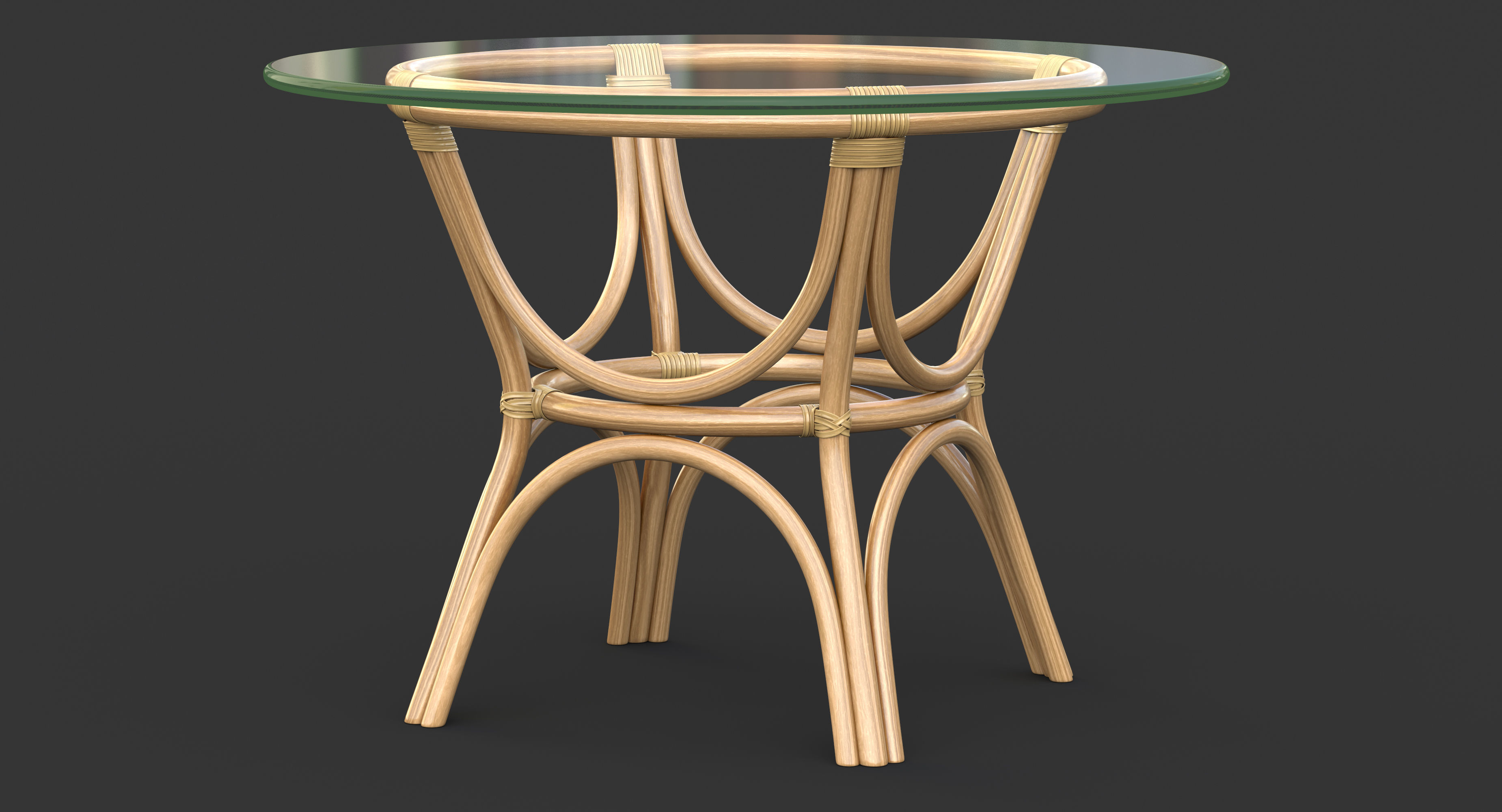 Caribbean Dining Table 3D model_1
