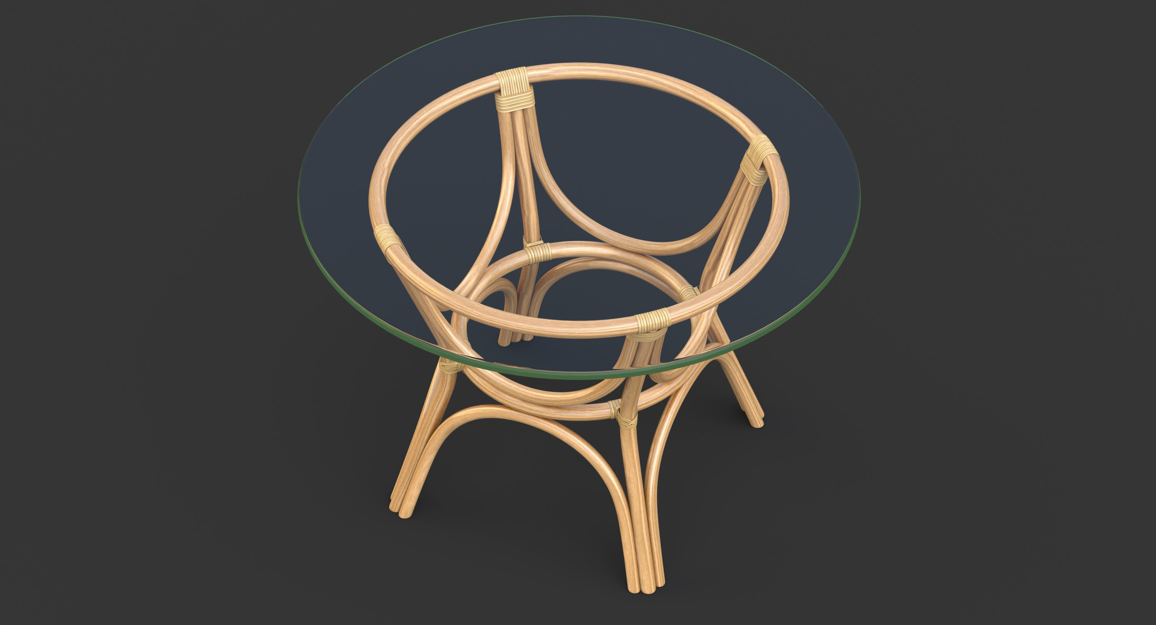 Caribbean Dining Table 3D model_2
