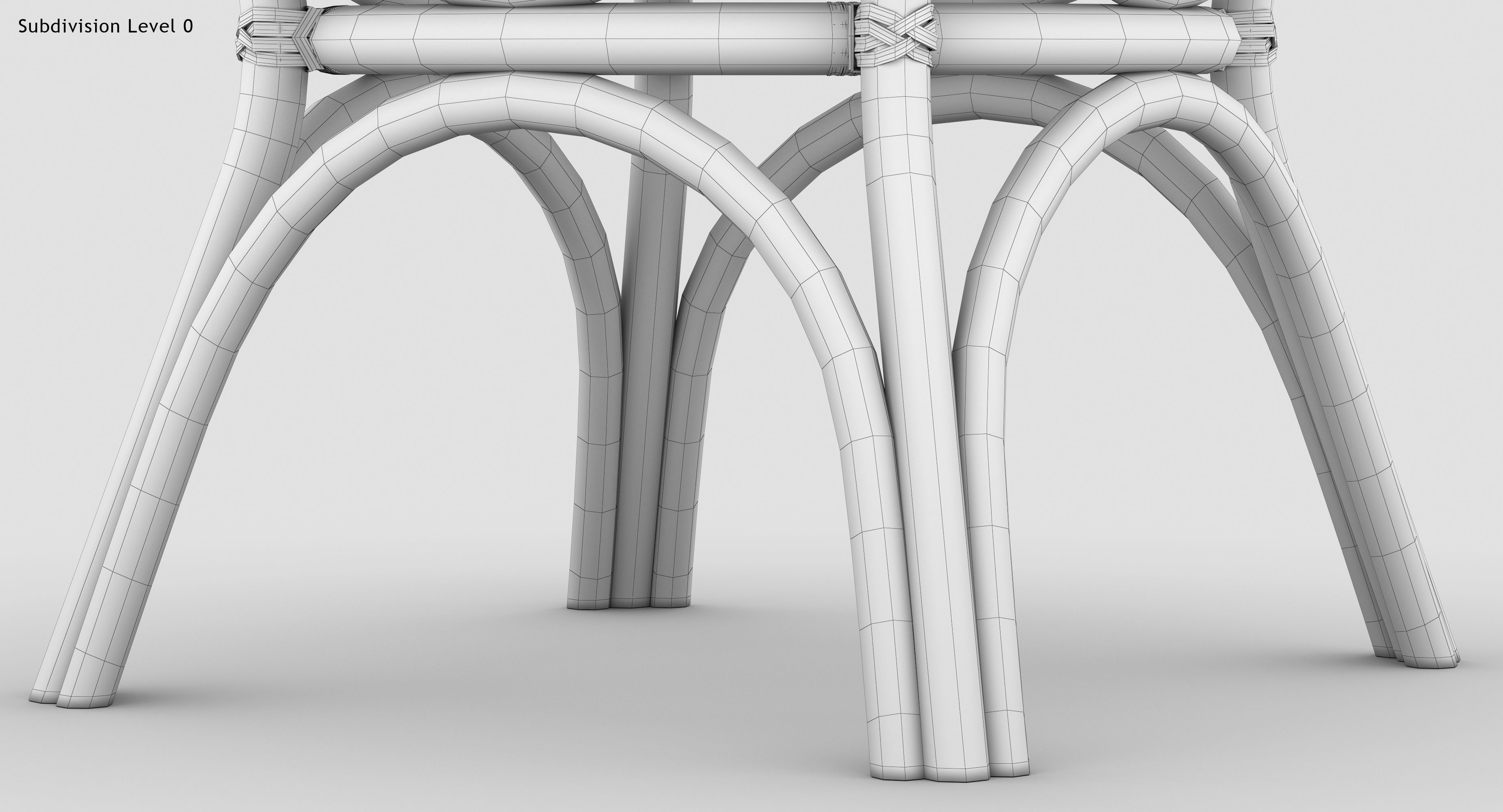 Caribbean Dining Table 3D model_13