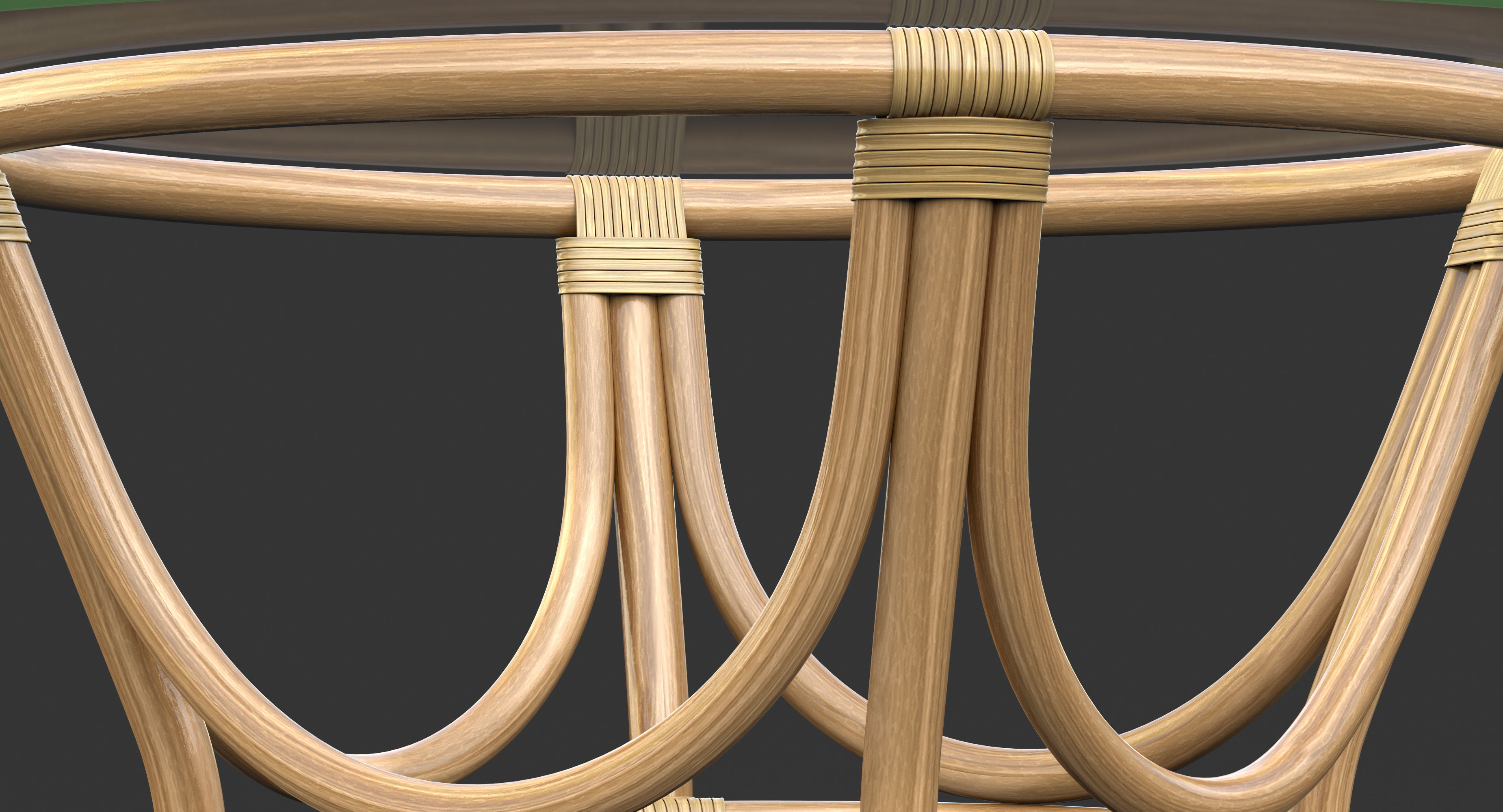 Caribbean Dining Table 3D model_4