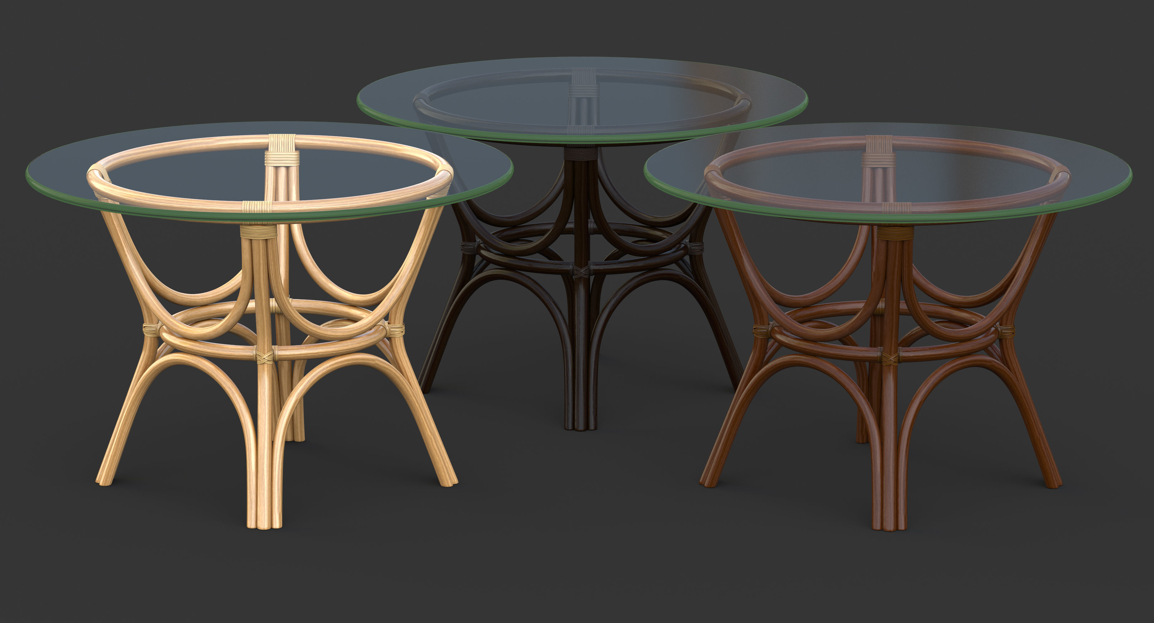 Caribbean Dining Table 3D model_6