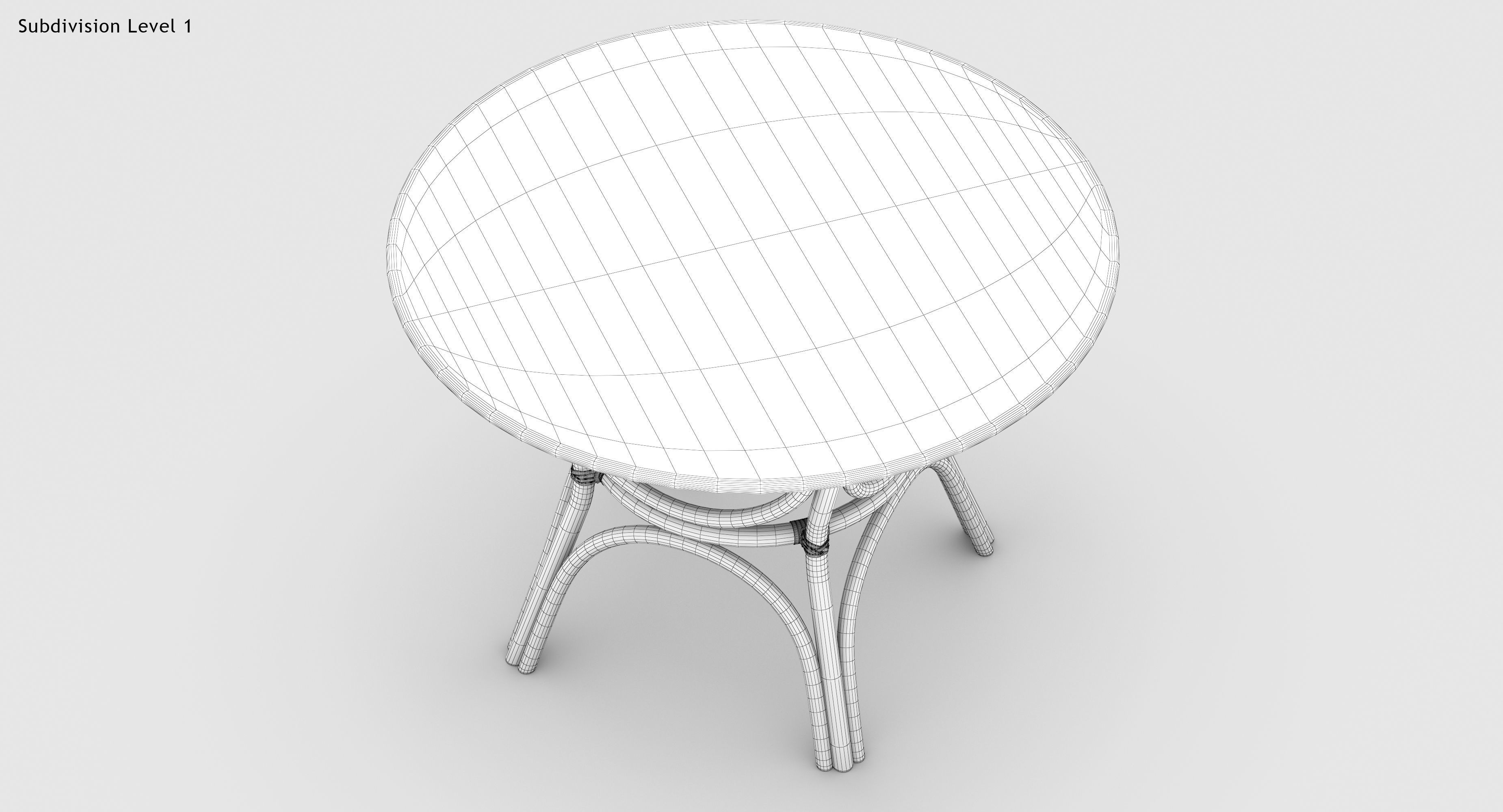 Caribbean Dining Table 3D model_16