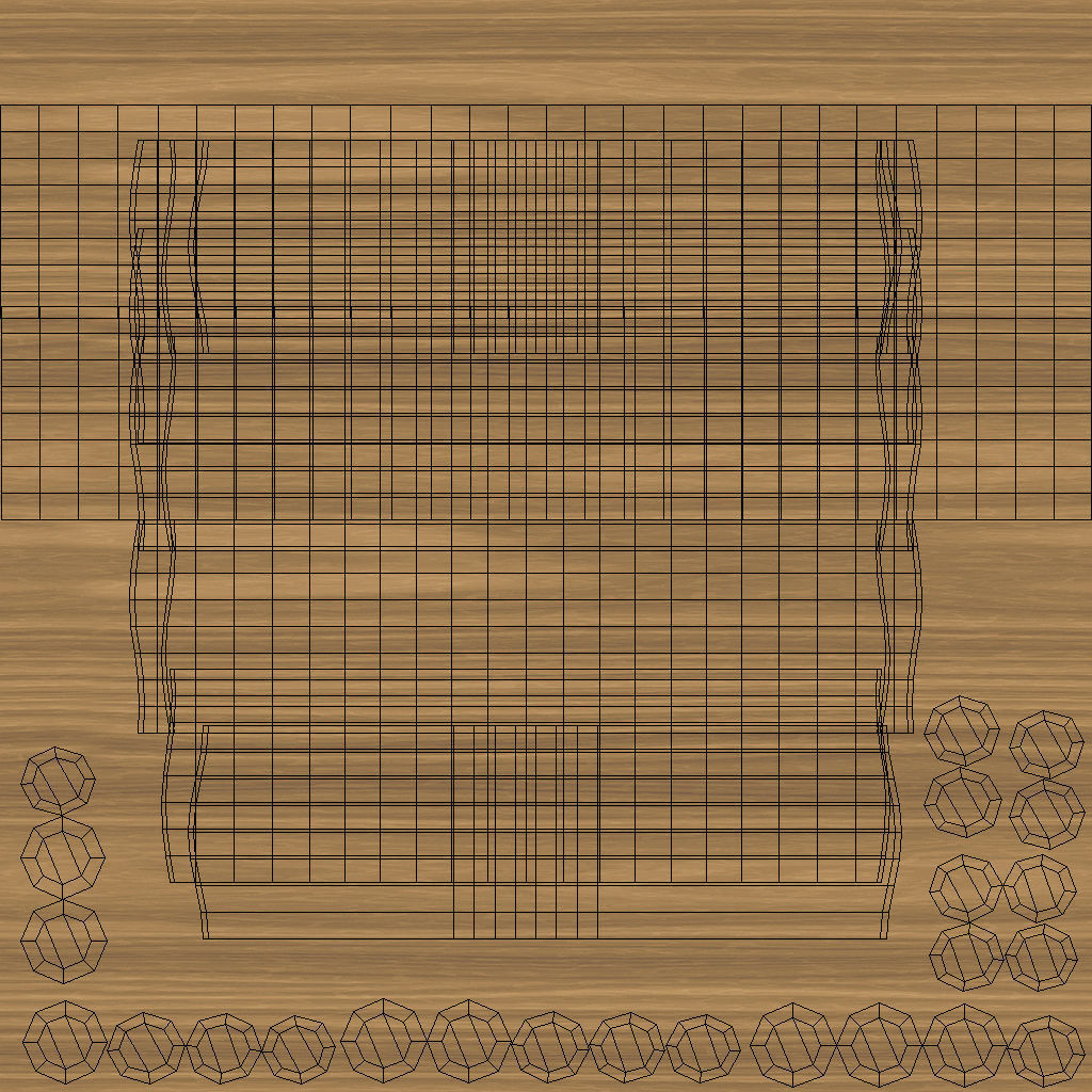 Caribbean Dining Table 3D model_18