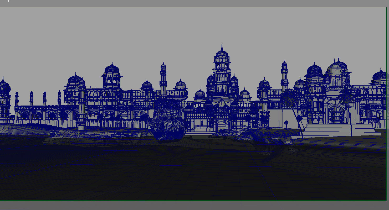 fort palace 3d set model 3D model_2